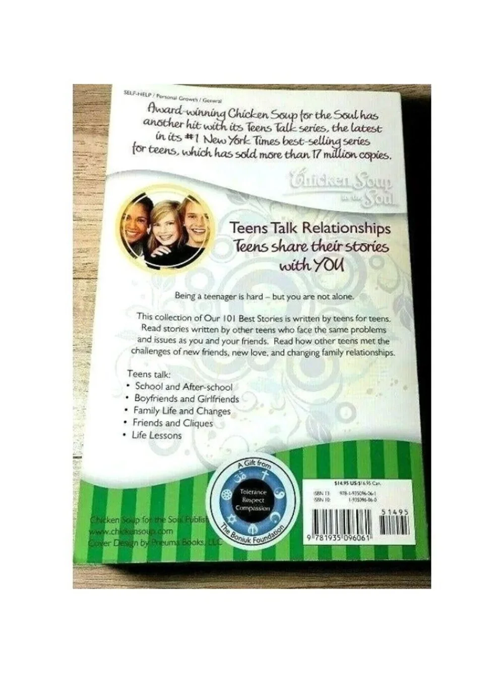 Chicken Soup For The Soul Teens Talk Relationships Stories Family Friends Book